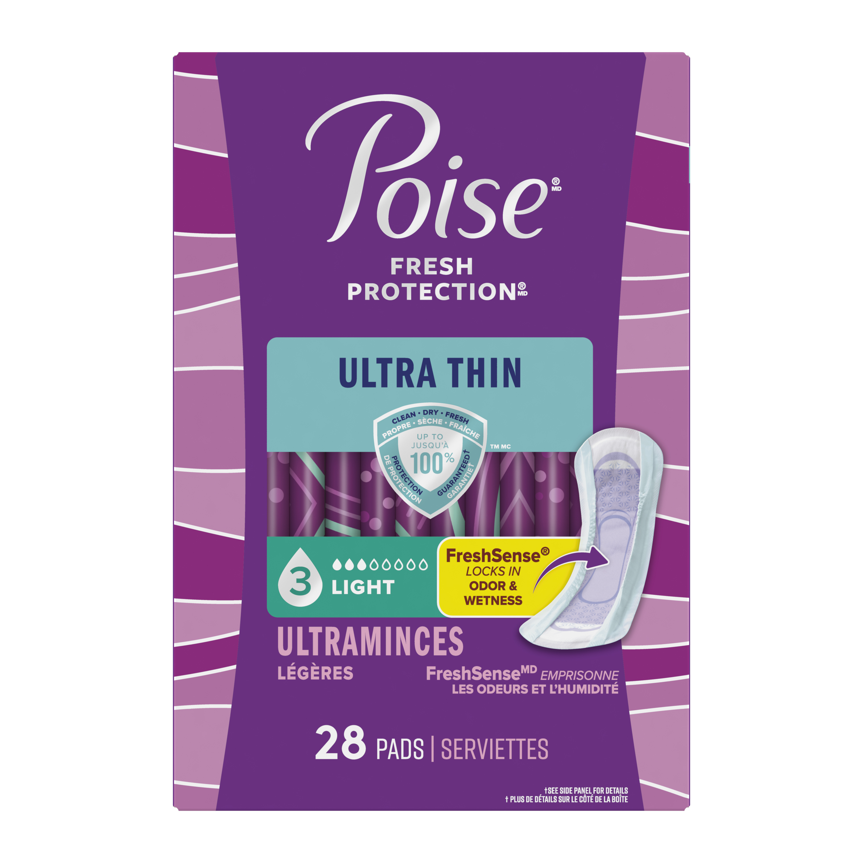 Kimberly Clark Poise® Ultra Thin® Incontinence Pad, Light Absorbency, Regular, 9.45'' - Replaces 6945580