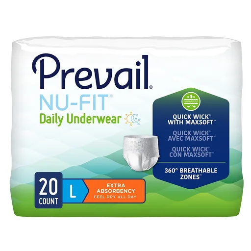 Prevail Nu-Fit Underwear, Large