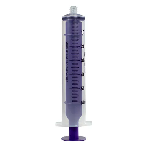 Vesco ENFit MultiFil Syringe, Non-Sterile with Cap, 60 mL