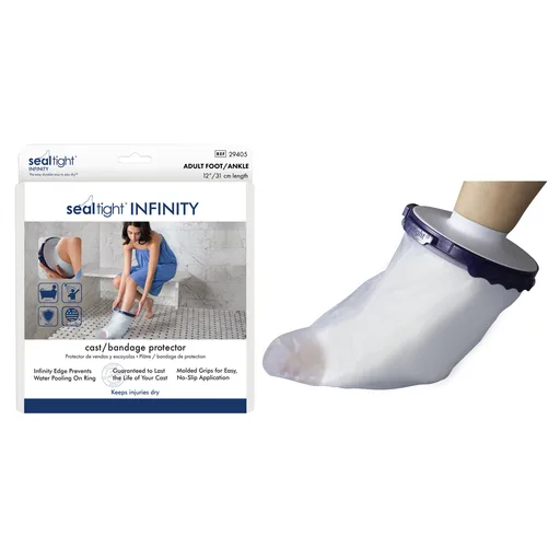 Brownmed Seal-Tight Infinity Cast Protector, Adult, 12" Foot/Ankle
