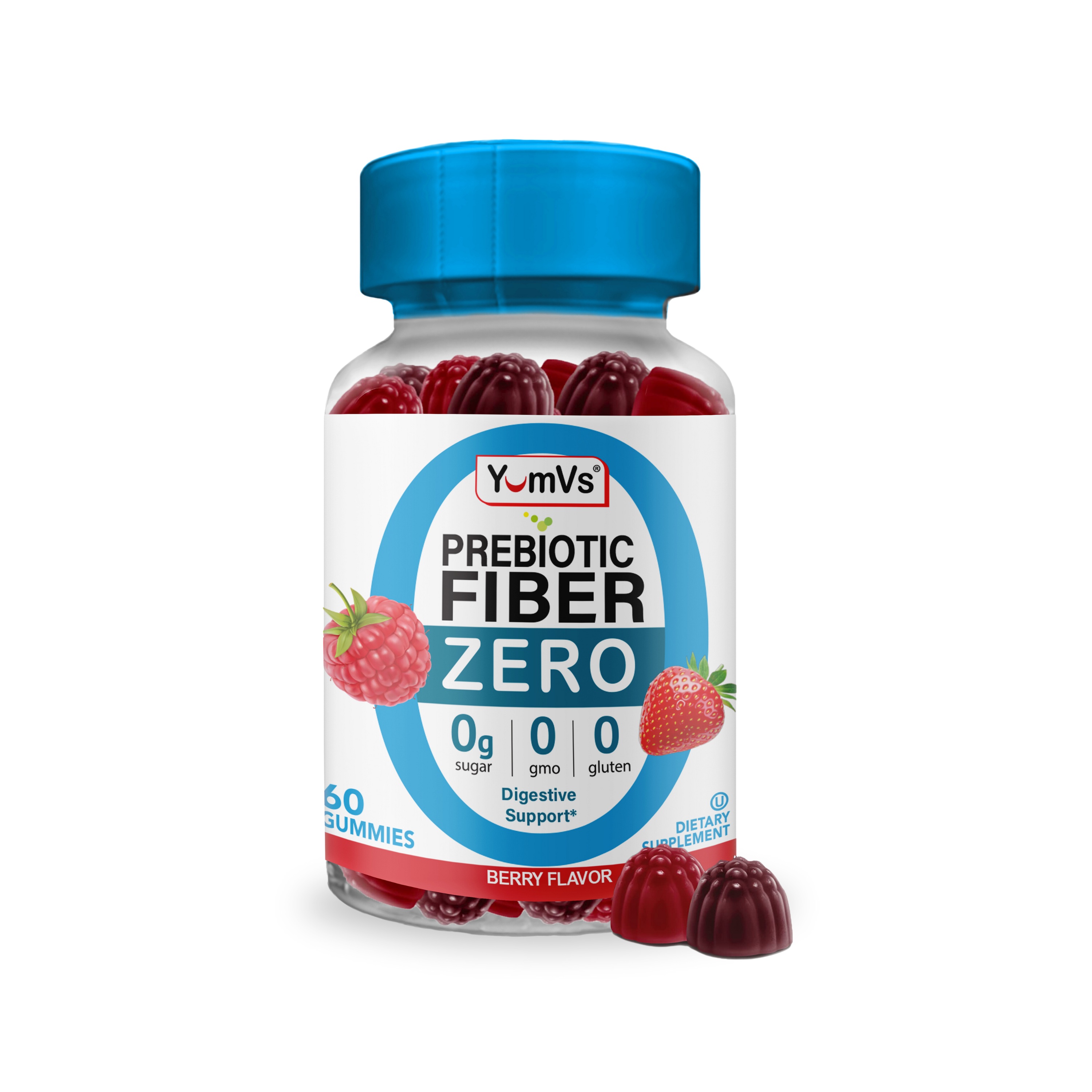 Geri-Care YumVs Prebiotic Fiber Zero Gummies, 60 ct