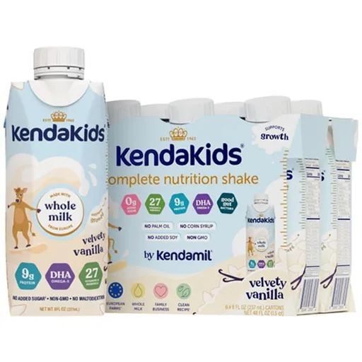 Kendakids Complete Nutrition Shake, Velvety Vanilla Flavored, 8oz