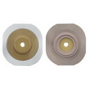 Hollister New Image FlexWear Up to 2" Cut-to-Fit Convex Skin Barrier, 2-3/4" Flange, Tape Border, Blue