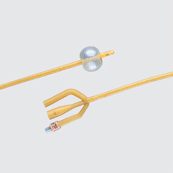 Bardex I.C. Infection Control 3-Way Foley Catheter, Silver Hydrogel Coated, 20Fr, 5cc Balloon Capacity