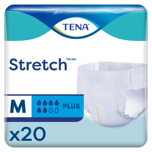 TENA Stretch Plus Briefs, Medium/Regular (M/R)