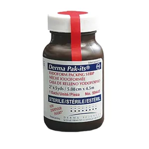 Derma Sciences Iodoform Packing Strip Jar 1/4" x 5 yds