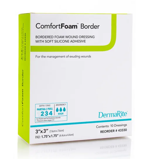 ComfortFoam Silicone Foam Border Dressing