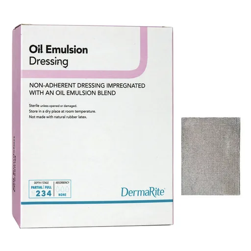 Dermarite Oil Emulsion Non-Adherent Wound Dressing, 5" x 9"