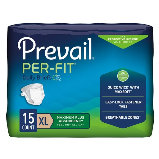 Prevail Per-Fit Adult Brief, XL (59" to 64")