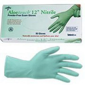 Medline Industries Aloetouch Ice Nonsterile Powder-free Nitrile Exam Glove, Small, Latex-free, Comfort