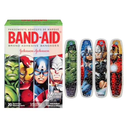 Johnson & Johnson Band-Aid Decorative Adhesive Bandage, Avengers Assemble, Assorted