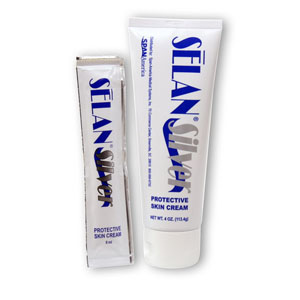 Span Amercia Medical Selan Silver Protective Skin Cream, Silverion 2400 and Dimethicone 4 oz