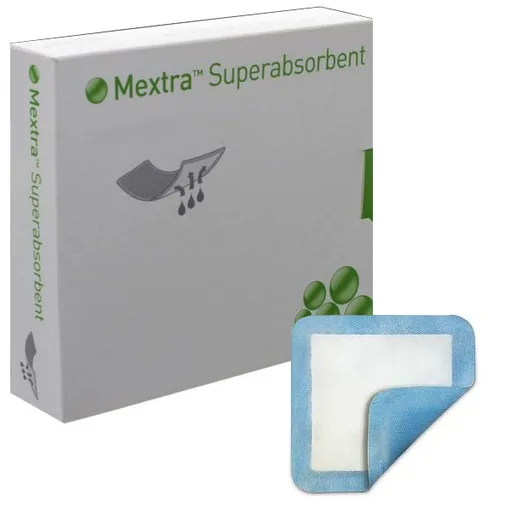 Molnlycke Mextra® Superabsorbent Wound Dressing, 5" x 5"