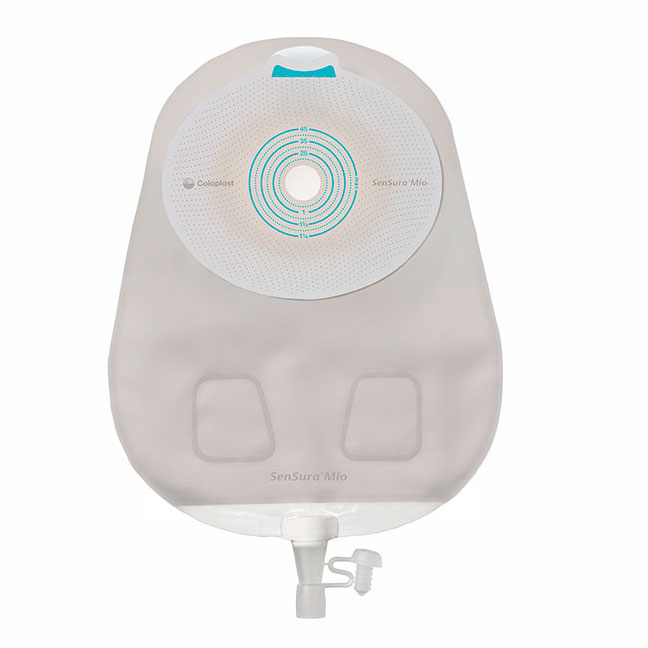 Coloplast SenSura Mio One-Piece Urostomy Pouch, 10-3/4" L, Transparent, 3/8" to 1-3/4" Stoma