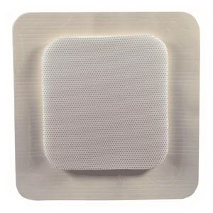 MediPurpose MediPlus Comfort Foam Border Ag Island Dressing, Sterile 4" x 4", 2-1/4" x 2-1/4" Pad Size