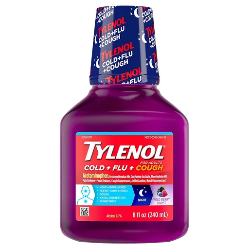Johnson & Johnson Night Pain Relief Liquid, Wild Berry, 8 oz