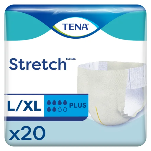 TENA Stretch Plus Briefs, Large/X-Large
