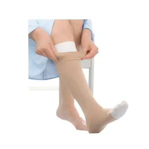 BSN Jobst UlcerCare Knee-High Compression Stockings with Two Liners, Large