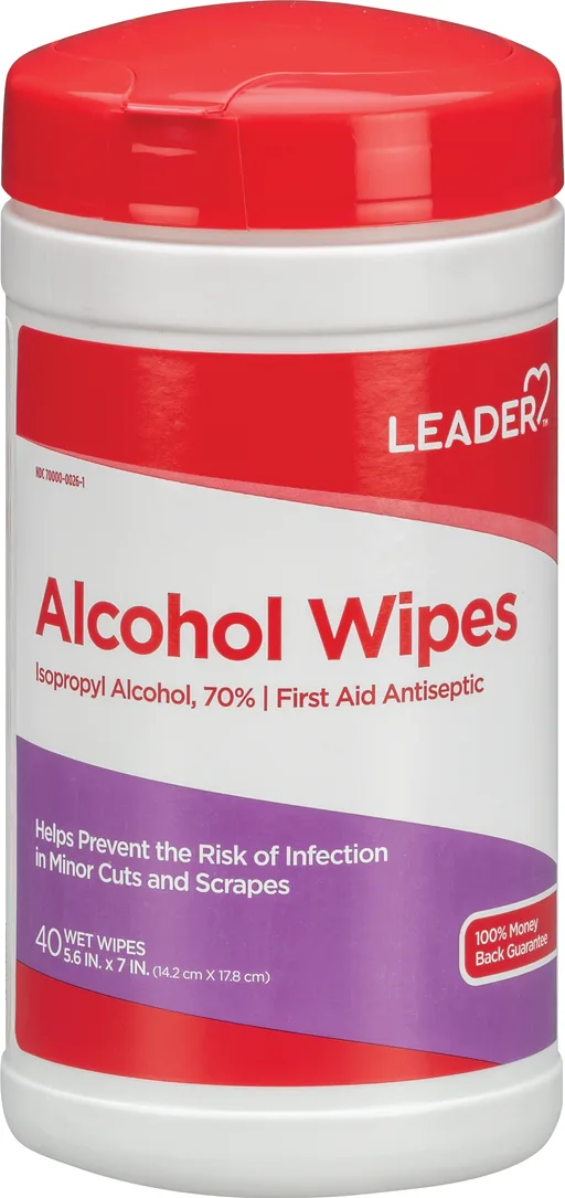 Leader Isopropyl Alcohol 70% Wipes
