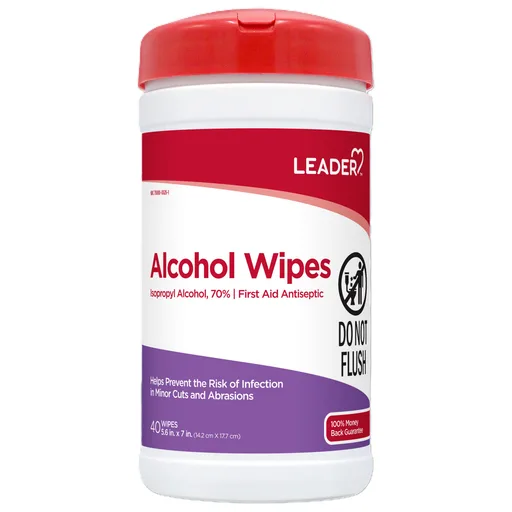 Leader Isopropyl Alcohol 70% Wipes