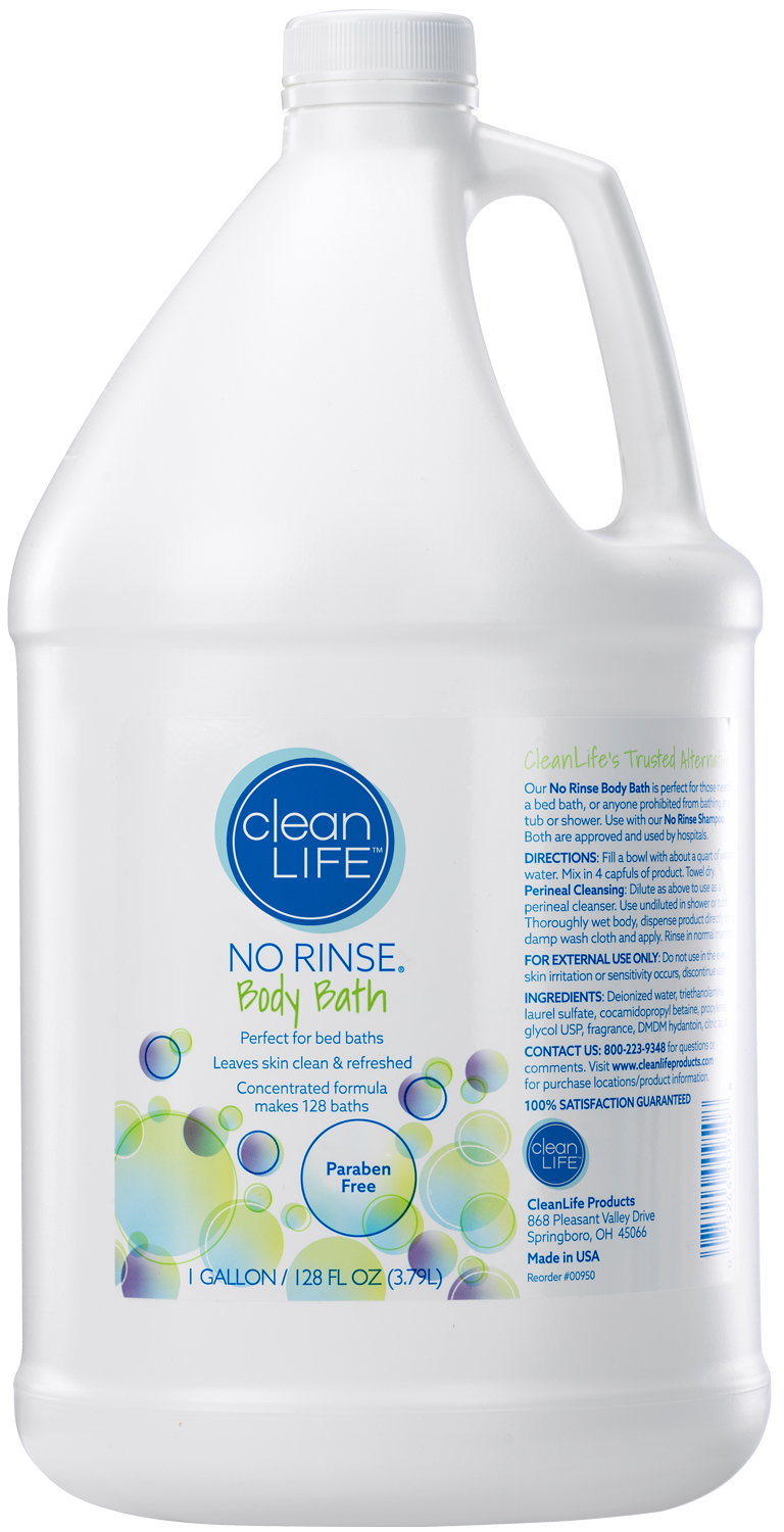 Cleanlife Products No-rinse Body Bath, Concentrated Formula, 1 gallon
