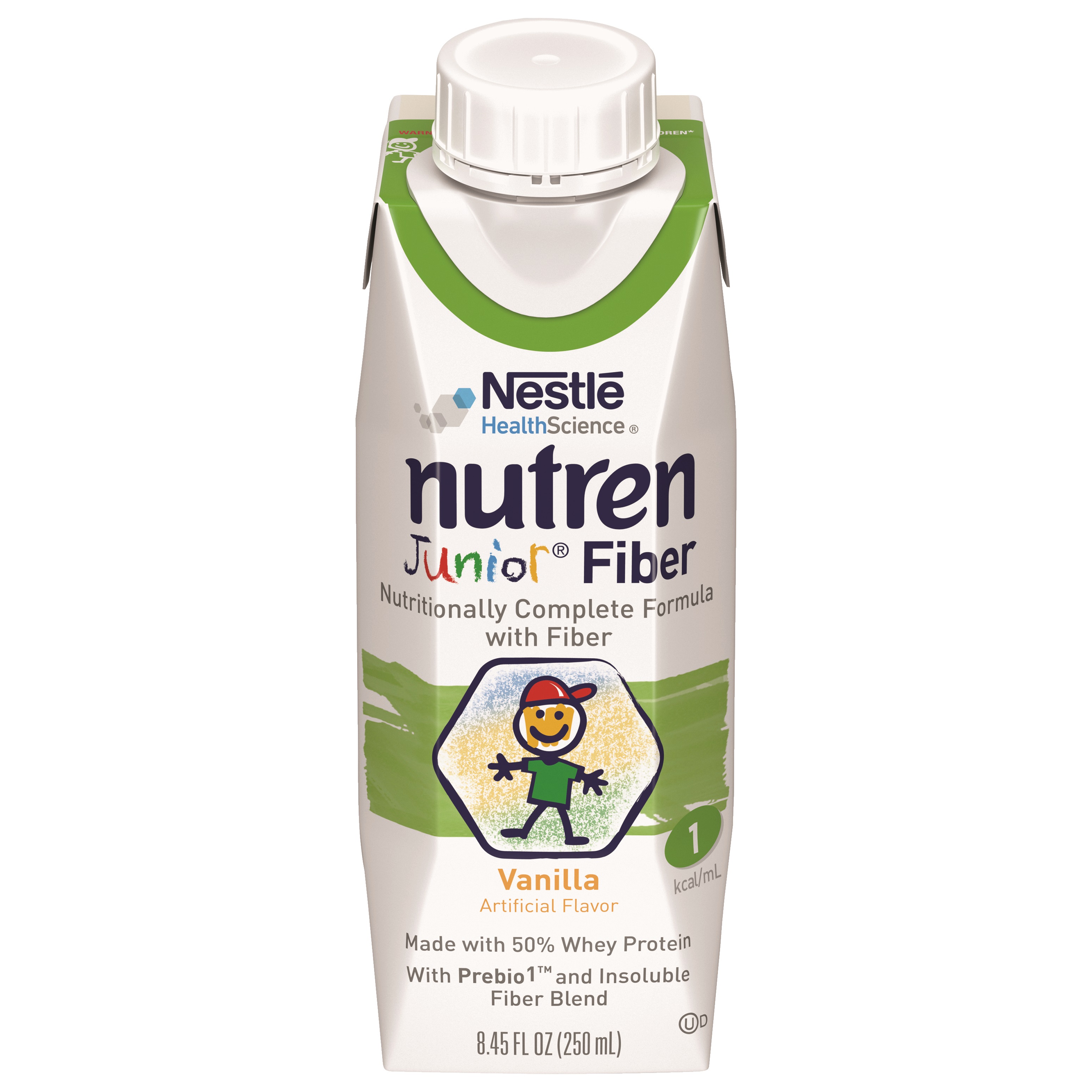 Nestle Nutren Junior Fiber Complete Liquid Nutrition with Prebio1 Vanilla Flavor, 250mL Can
