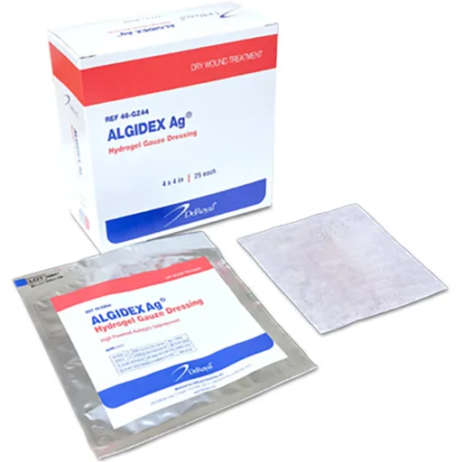 DeRoyal Algidex Ag Wet Gauze Dressing, 2" x 2"