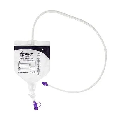 Vesco Medical 250mL PVC ENFit Drainage Bag