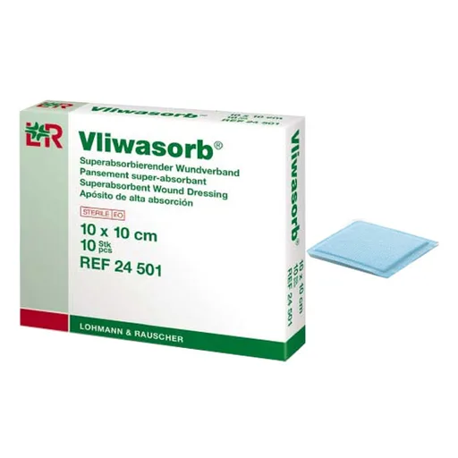 Lohmann & Rauscher Vliwasorb Super Absorbent Wound Dressing, 4'' x 4''