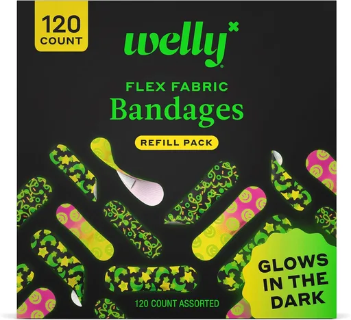 Welly Glow-in-the-Dark Flex Fabric Bandages Refill Pack