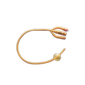Teleflex Medical Inc Gold Silicone Coated 3-Way Foley Catheter