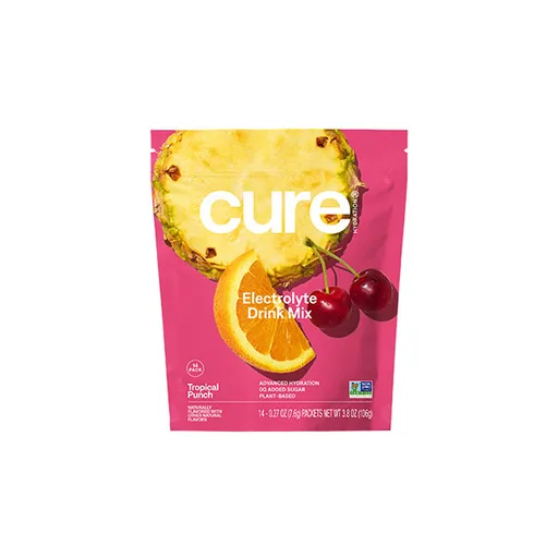Cure Hydrating Electrolyte Mix, Tropical Punch, 14 ct.