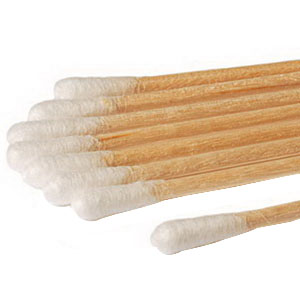 Puritan Medical Products Sterile Cotton Tipped Applicator, 6" x 1/12", Wood Shaft, Aluminum