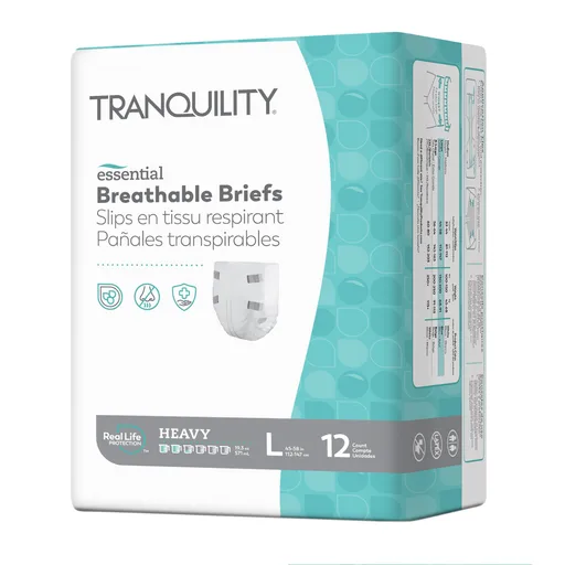 Tranquility Essential Breathable Briefs - Heavy, Large