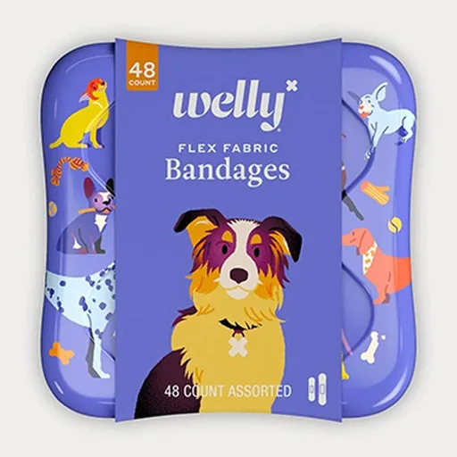 Welly Health Bravery Bandages for Dogs - 48 Count