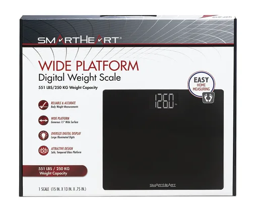 SmartHeart Wide Platform Digital Weight Scale