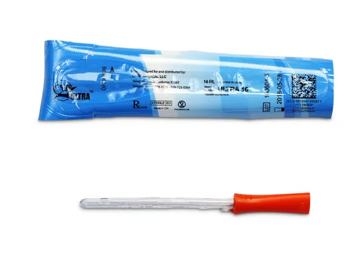 Cure Ultra Female Intermittent Catheter, 6” Straight Tip, 16 FR