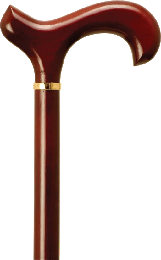 Alex Orthopedic Men's Derby Handle Cane - Rosewood Stain