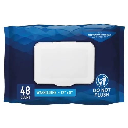 Prevail Disposable Adult Washcloth with Press-n-Pull Lid