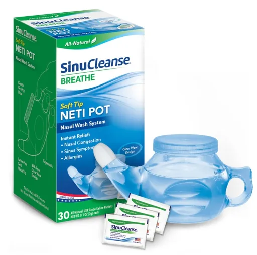 SinuCleanse Neti Pot, Clear Blue