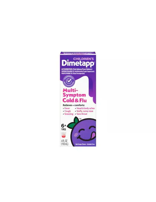Children's Dimetapp Multi-Symptom Cold & Flu, Grape, 4 oz