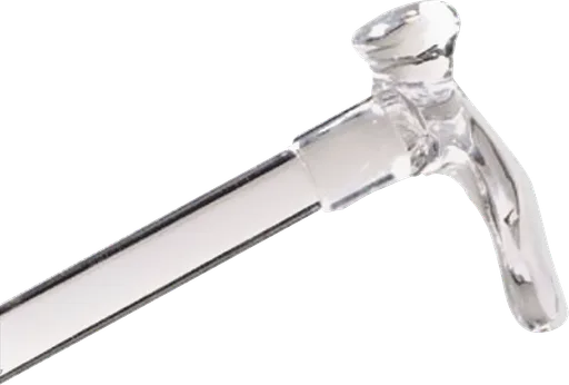 Alex Orthopedic Contour Left Handle Lucite Cane Clear