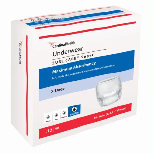 Cardinal Health Sure Care™ Super Underwear - X-Large