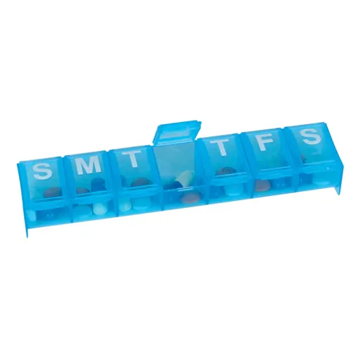 Ezy Dose Weekly Contoured Pill Planner, Large