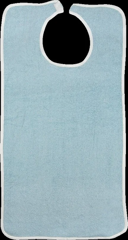 Blue Terry Bib Reusable with Velcro 18” x 34”
