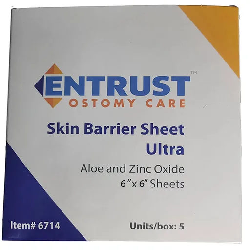 Entrust 6" x 6" Skin Barrier Sheet Ultra, Non-Sterile
