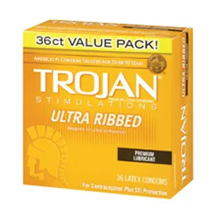 Trojan Ultra Ribbed Condom
