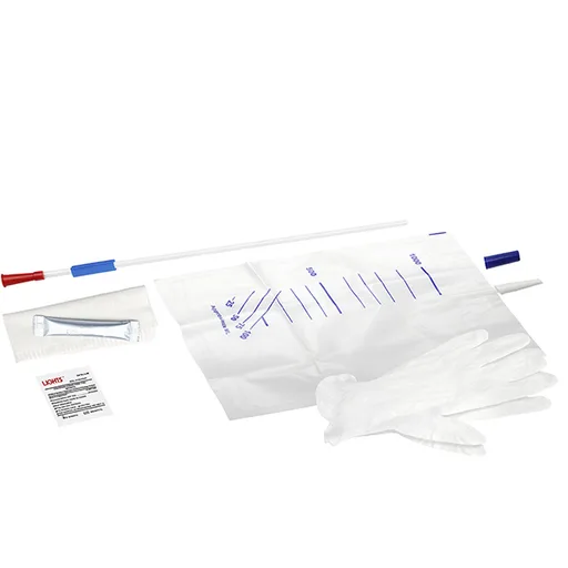 SimPro Set Female/Pediatric Closed System Intermittent Catheter, 8 Fr, 8"