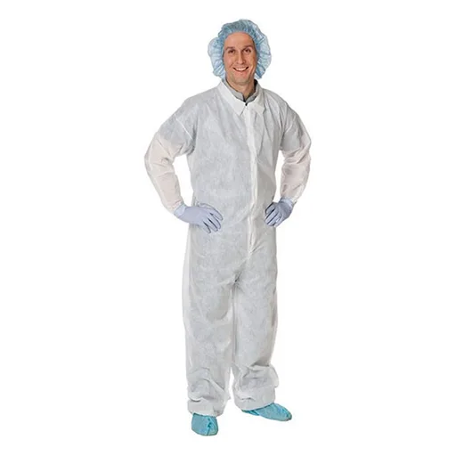 Cardinal Health Staff Coveralls, Fluid-Resistant, 3XL, White