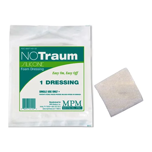 MPM Medical NoTraum Extra Bordered Silicone Foam Dressing